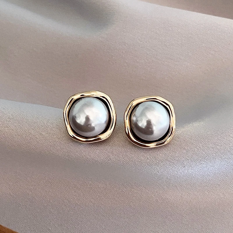 Pendientes Elegantes de Perla Negra | Blanca Vela