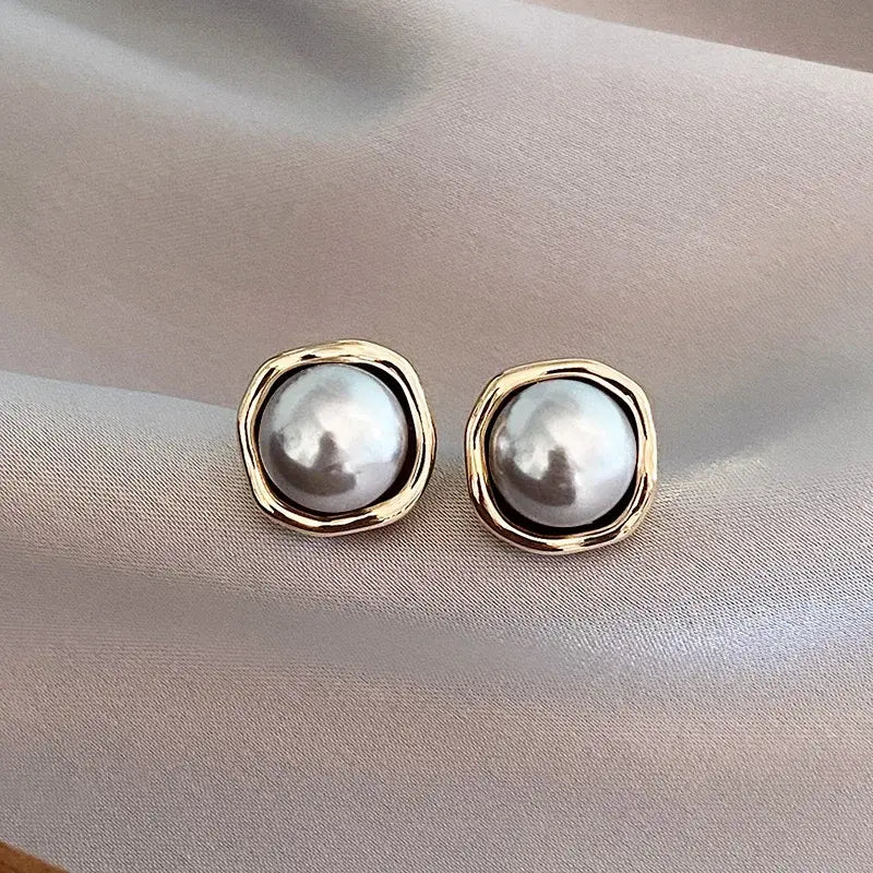 Pendientes de perla negra de lujo | Blanca Vela