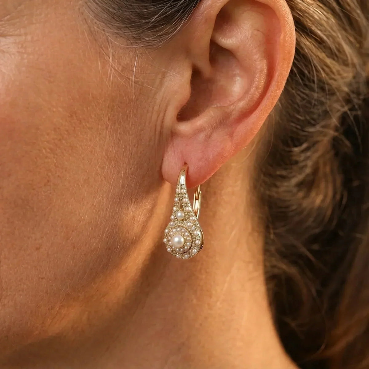 Pendientes Elegantes con Perlas | Blanca Vela