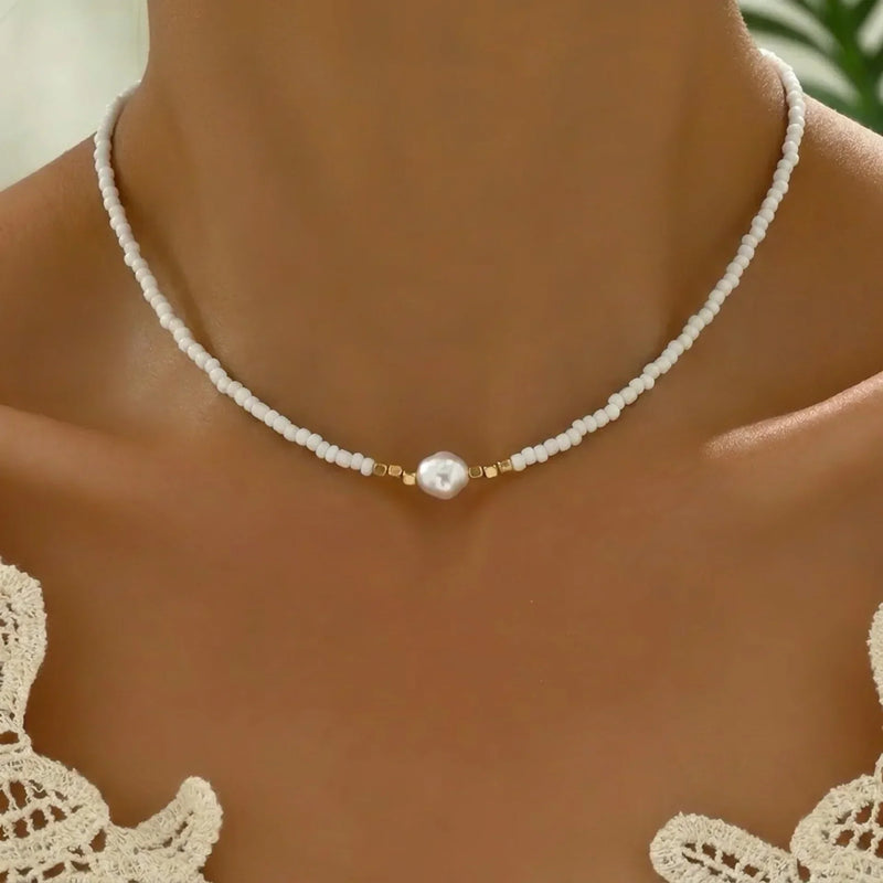Collar de Perlas Minimal | Blanca Vela
