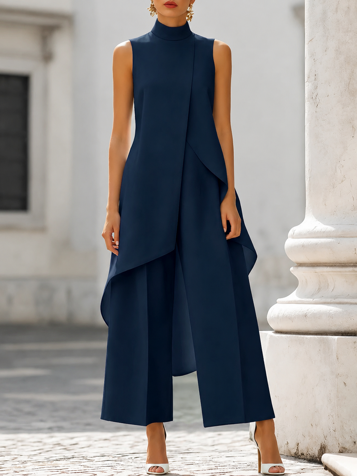 Catalina - Mono Largo con Caída Elegante | Blanca Vela