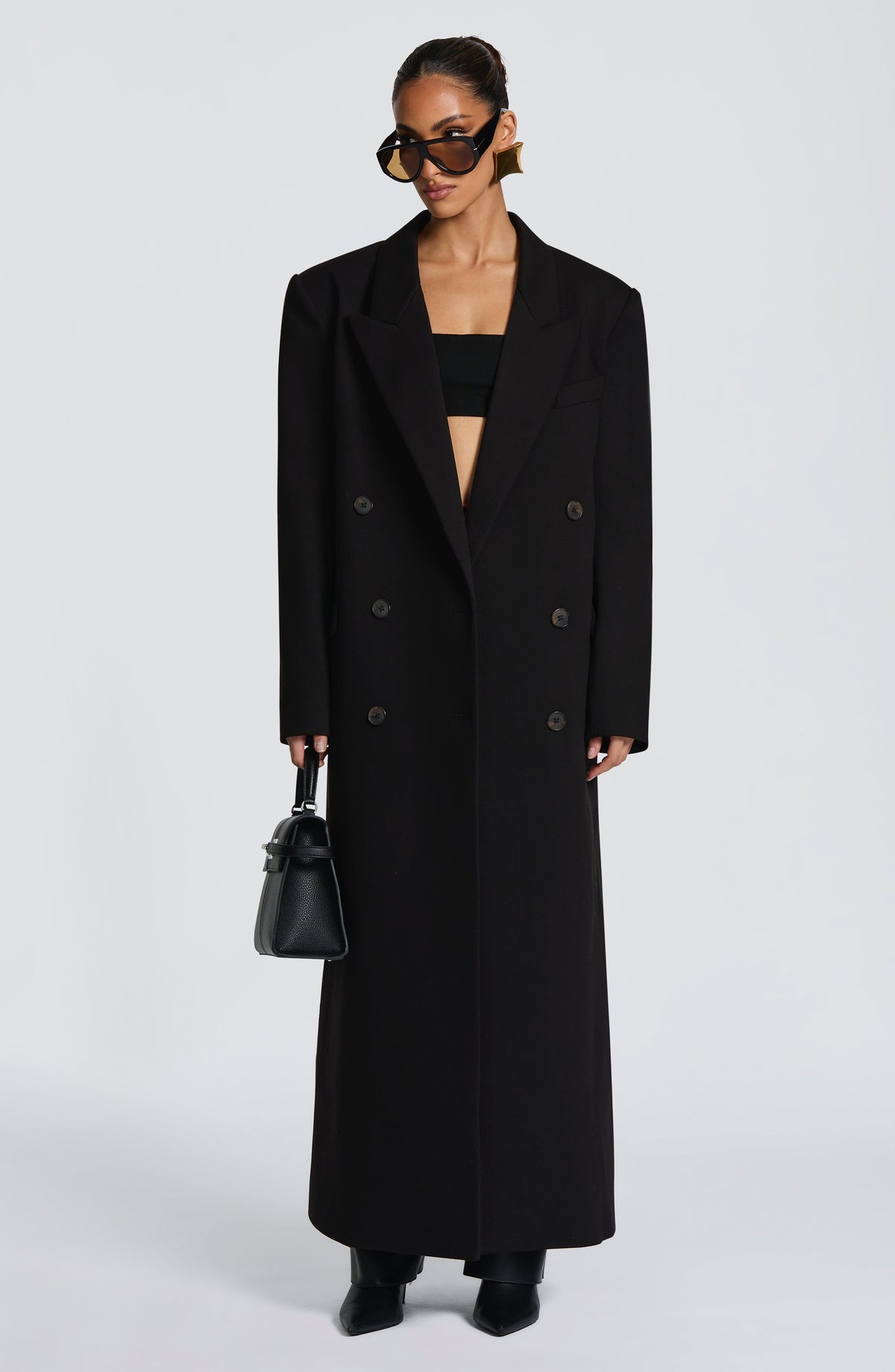 Abrigo Michelle - Negro | Blanca Vela