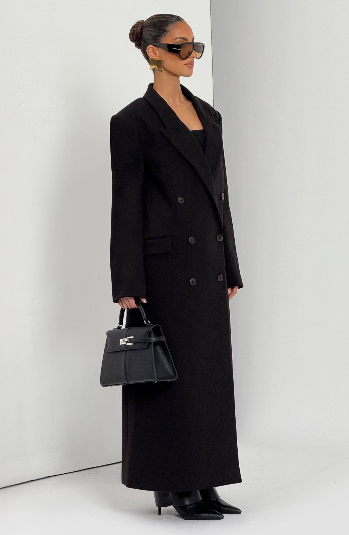 Abrigo Michelle - Negro | Blanca Vela