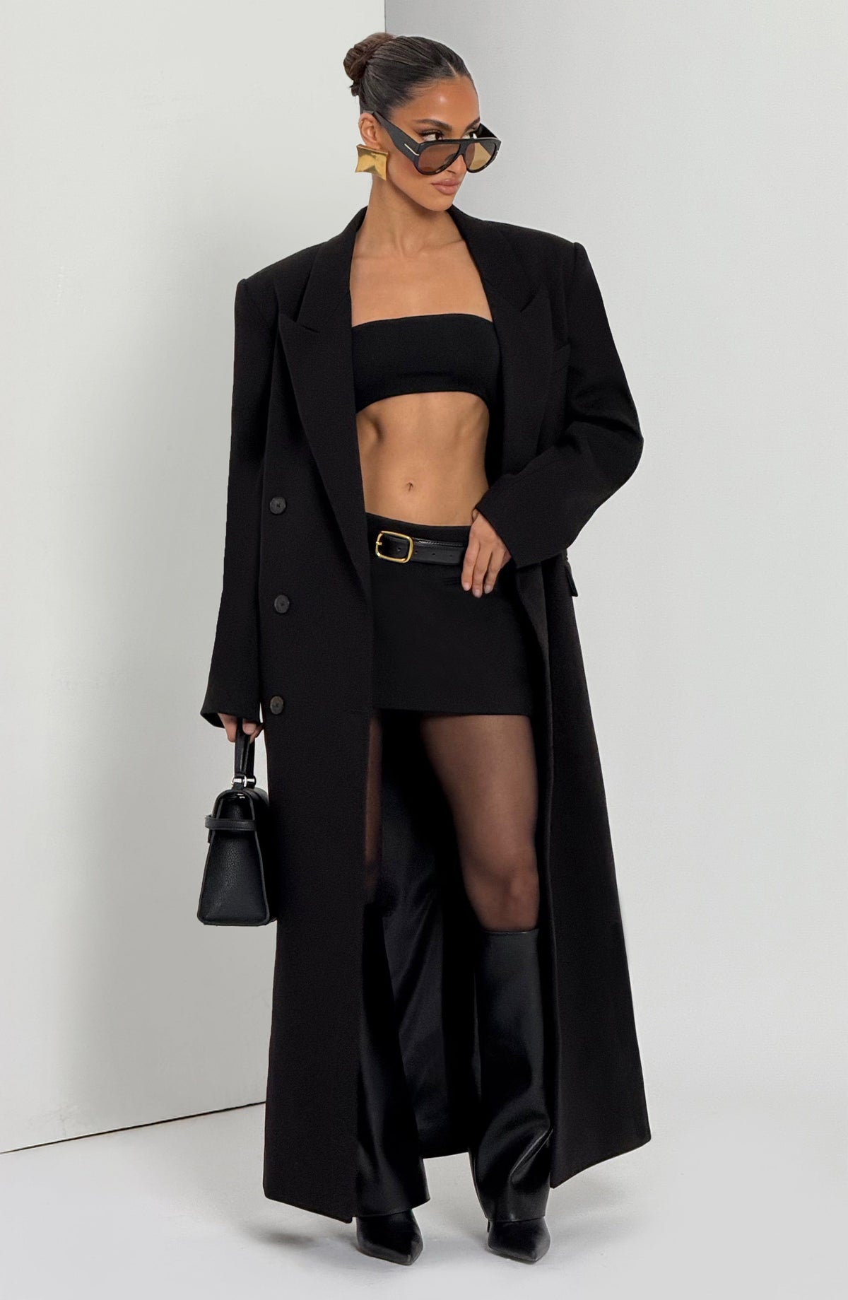 Abrigo Michelle - Negro | Blanca Vela