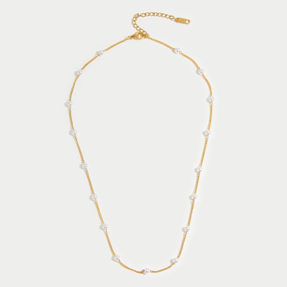 Collar de Perlas de Oro Atemporal | Blanca Vela
