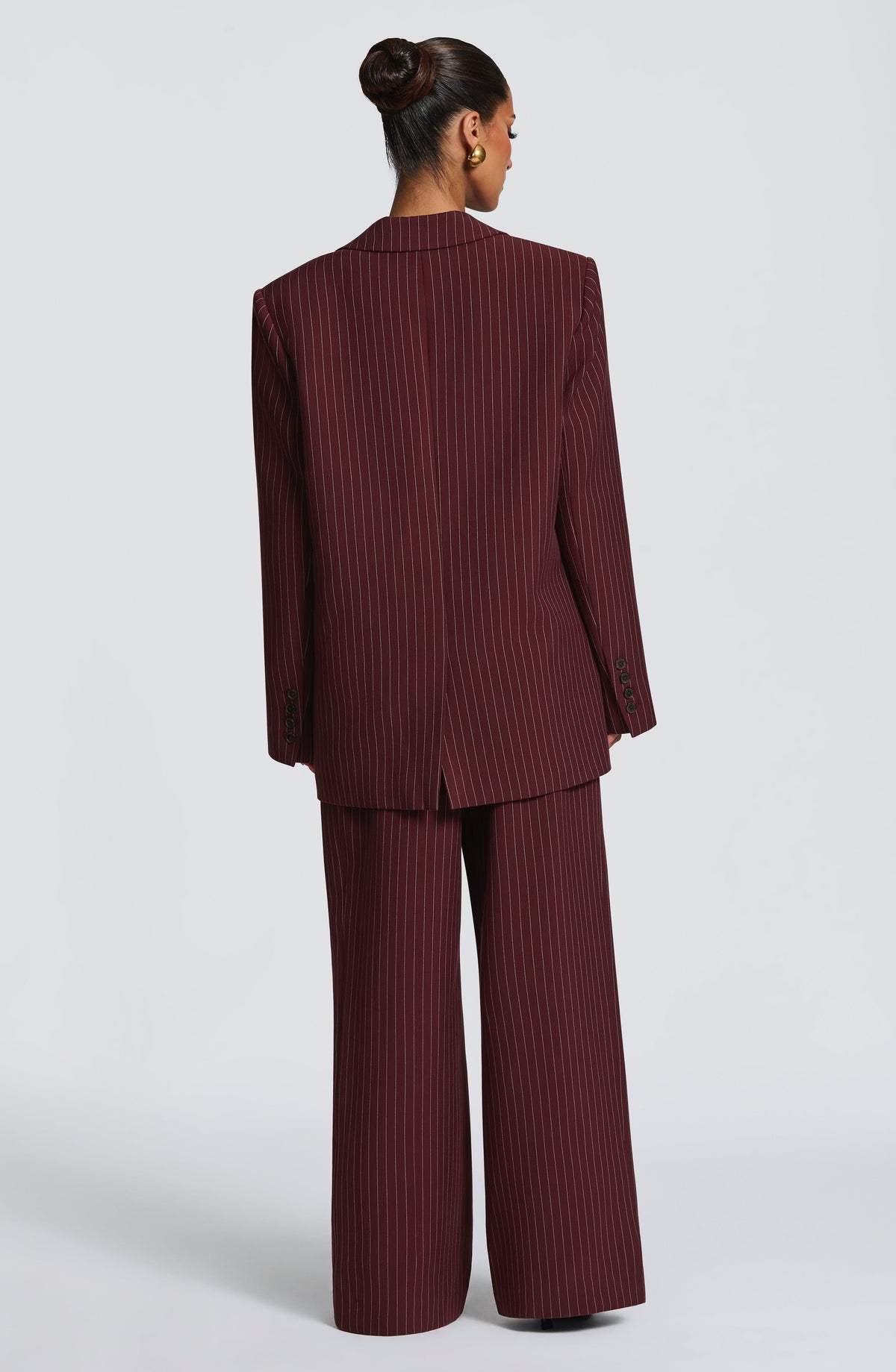 Blazer Reece - Burdeos a Rayas | Blanca Vela