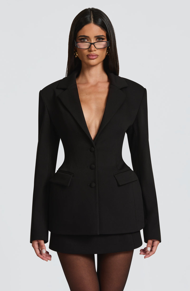 Blazer Rowena - Negro | Blanca Vela